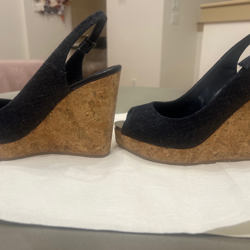 Jimmy Choo wedges size 38 1/2, like new condition.